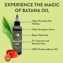 Load image into Gallery viewer, Raw Batana Oil - 100% Pure & Veganic Natural Oil for Hair Growth, Healthy Hair & Skin Nourishment - Sourced from Honduras - 4.0 oz