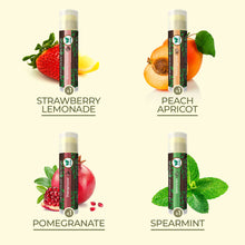 Load image into Gallery viewer, Vegan Lip Balm by Earth’s Daughter, Beeswax Free Lip Balm, Natural, Organic Flavors - 4 Pack of Assorted Flavors, Plant Based Vegan Chapstick, Lip Moisturizer