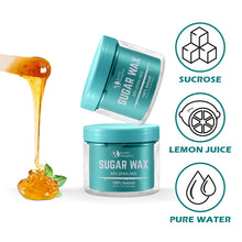 Load image into Gallery viewer, Sugar Wax Kit – Medium All Purpose Sugar Waxing Kit for Women - Organic Hair Removal – 10.6 oz Includes Applicators & Strips, Long Lasting, Gentle & Washable Sugaring Hair Removal, Home Waxing Kit – for Bikini, Legs, Eyebrows, Body