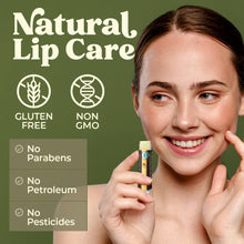Load image into Gallery viewer, USDA Organic Lip Balm 4-Pack – Citrus Blast Flavor with Beeswax, Coconut Oil, Vitamin E