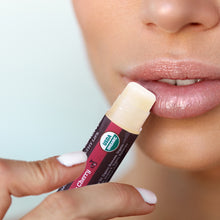 Load image into Gallery viewer, USDA Organic Lip Balm 4-Pack – Bing Cherry Flavor with Beeswax, Coconut Oil, Vitamin E