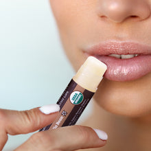Load image into Gallery viewer, USDA Organic Lip Balm 4-Pack – Vanilla Flavor with Beeswax, Coconut Oil, Vitamin E