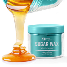 Load image into Gallery viewer, Sugar Wax Kit – Medium All Purpose Sugar Waxing Kit for Women - Organic Hair Removal – 10.6 oz Includes Applicators & Strips, Long Lasting, Gentle & Washable Sugaring Hair Removal, Home Waxing Kit – for Bikini, Legs, Eyebrows, Body