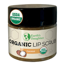 Load image into Gallery viewer, Organic Brown Sugar Lip Scrub – 0.7oz – USDA Organic Lip Exfoliator Scrub for Dry Lips - Fair Trade, Brown Sugar, Jojoba Oil, Beeswax, Coconut Oil - Lip Scrubber Exfoliator