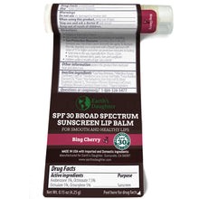 Load image into Gallery viewer, Earth's Daughter Sunscreen Lip Balm SPF 30 - Bing Cherry 4-Pack