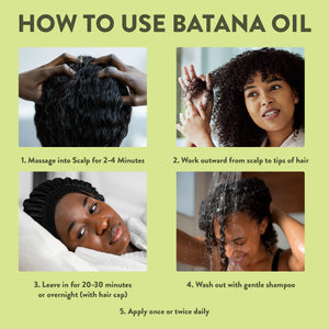 Raw Batana Oil - 100% Pure & Veganic Natural Oil for Hair Growth, Healthy Hair & Skin Nourishment - Sourced from Honduras - 4.0 oz