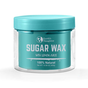 Sugar Wax Kit – Medium All Purpose Sugar Waxing Kit for Women - Organic Hair Removal – 10.6 oz Includes Applicators & Strips, Long Lasting, Gentle & Washable Sugaring Hair Removal, Home Waxing Kit – for Bikini, Legs, Eyebrows, Body