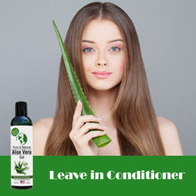 Load image into Gallery viewer, Organic Aloe Vera from 100% Pure and Natural Cold Pressed Aloe with 8 oz Disc Top Dispenser - Great for Face - Hair - Acne - Sunburn - Dry Skin
