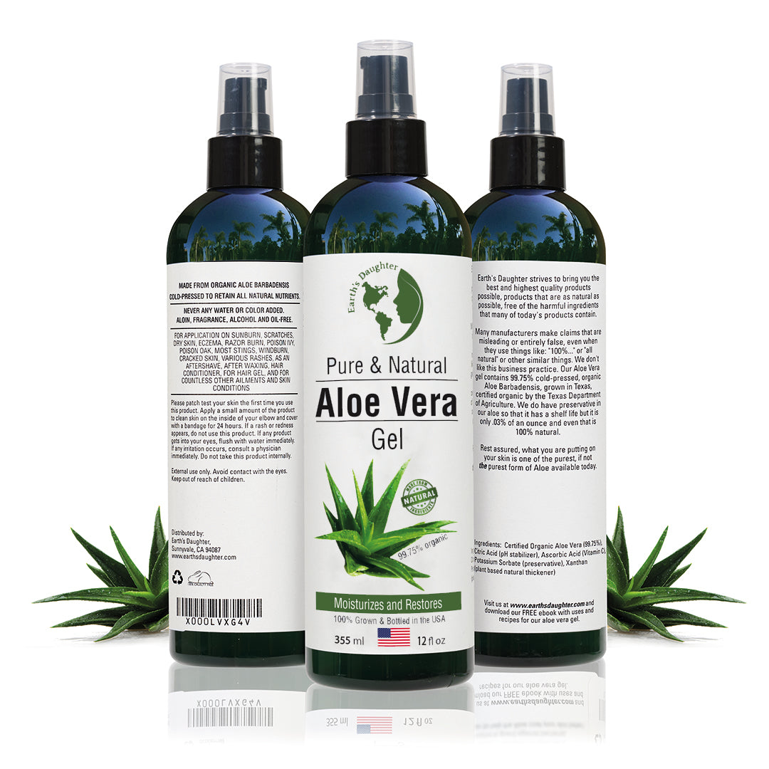 aloe vera plant organic Organic Aloe Vera Gel, 12 fluid ounces